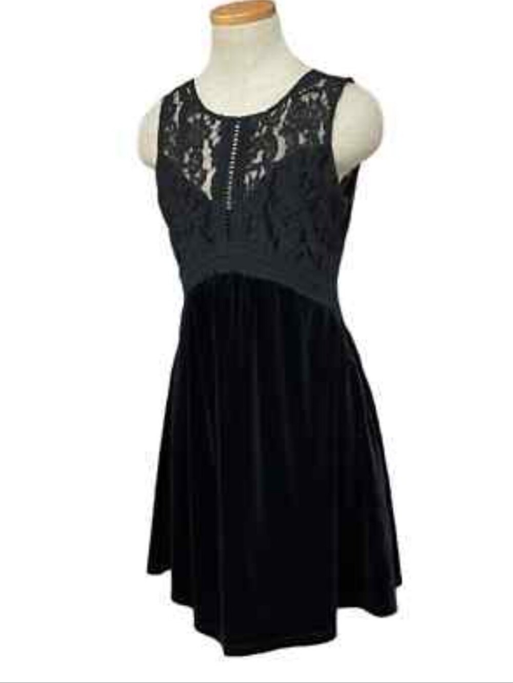 Miss Me Mini Black Velvet Dress Sz Large